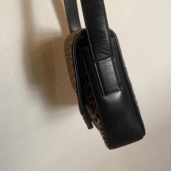 Roberto Donini Leather leopard calf hive shoulders purse - Picture 6 of 11